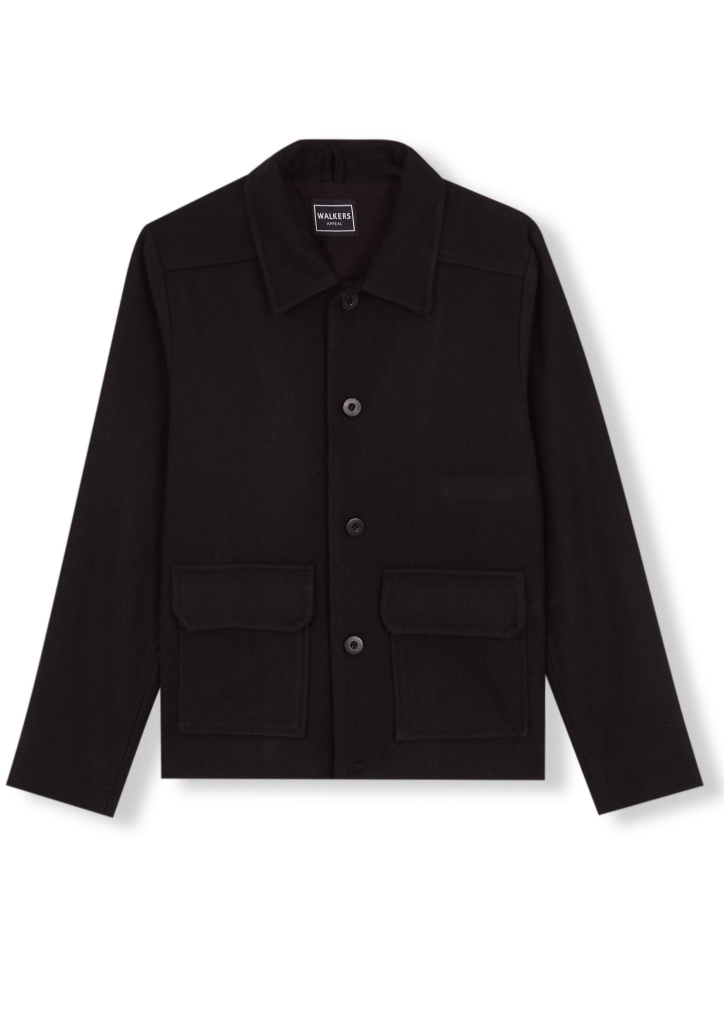 MEMPHIS BLACK WOOL JACKET