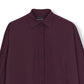 YARA PURPLE TROPICAL WOOL LONG SHIRT