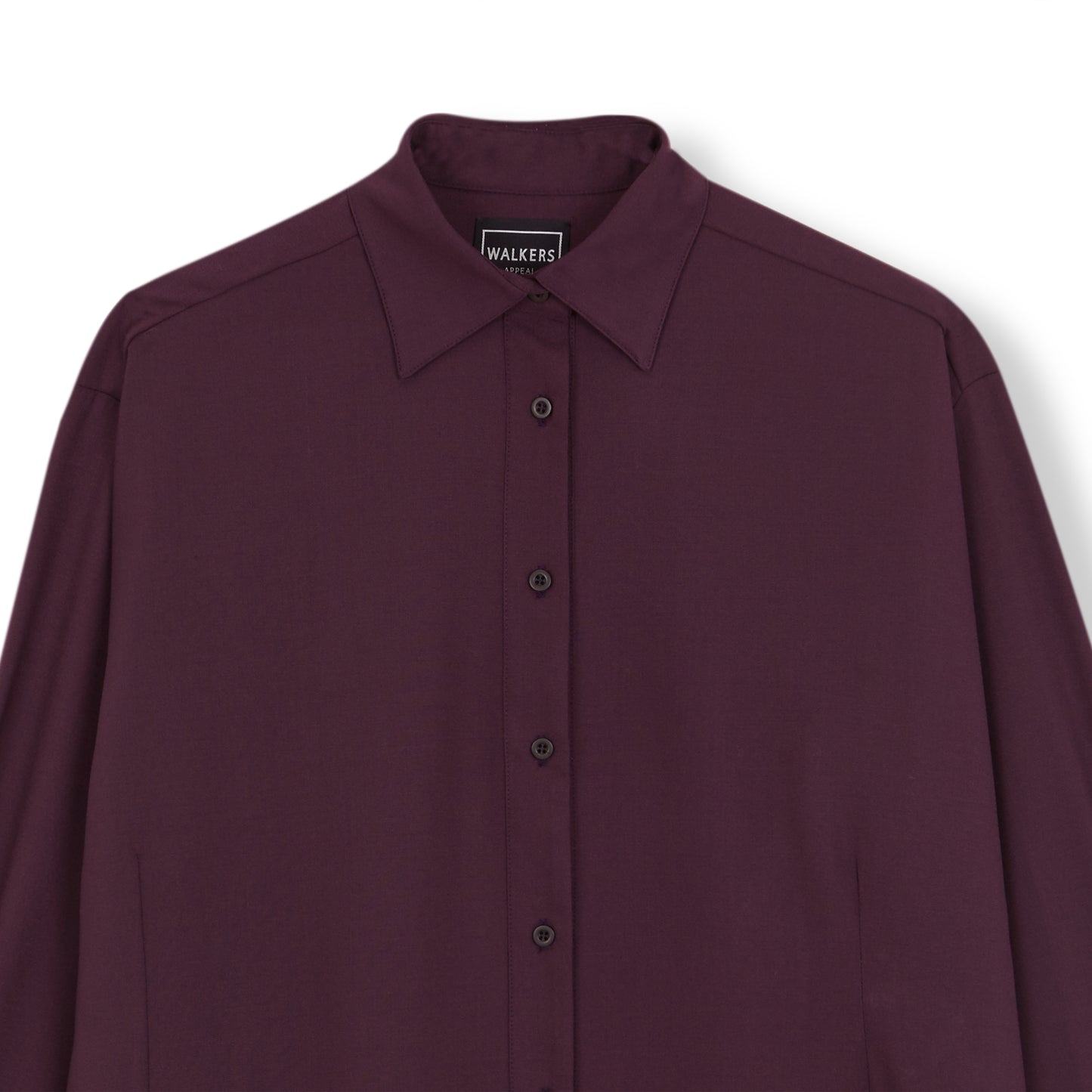 YARA PURPLE TROPICAL WOOL LONG SHIRT