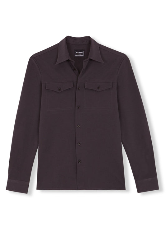 MURANO GREY COTTON OVERSHIRT