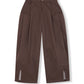 BRUCK STONE BROWN COTTON OVERSIZE PANTS